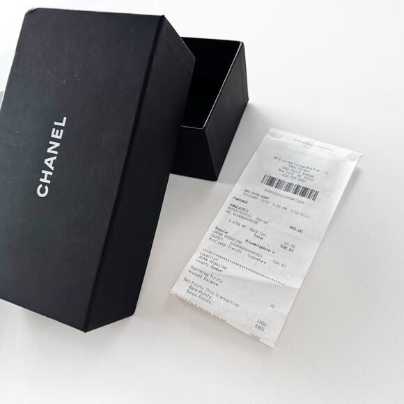 Chanel Black Frame with White Arms/Gray Lens Sunglasses - Picture 16 of 16